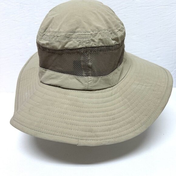 Free Country Outdoors Safari Outback Khaki Sun Hat Bucket Hat OS Mesh Chin Strin - Picture 4 of 8